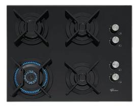 Cooktop Infinity à Gás Fischer 4 Bocas Grades em Ferro Fundido Tripla Chama Preto Bivolt Cooktop Infinity à Gás Fischer 4 Bocas Grades em Ferro Fundido Tripla Chama Preto Bivolt
