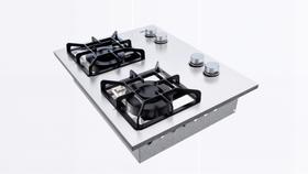 Cooktop inox industrial de embutir chama dupla