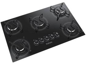 Cooktop Itatiaia a Gás 5 Bocas Mesa Vidro Temperado Preto Bivolt