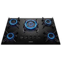 Cooktop Itatiaia Electra 5 Bocas Com Tripla Chama Mesa de Vidro e Acendimento Superautomático