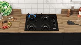 Cooktop Itatiaia Essencial 4 Bocas - Preto