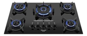 Cooktop Itatiaia Itaplus 5 Bocas Mesa De Vidro Preto Bivolt