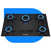 Cooktop Mueller 5 Bocas a Gas Preto Bivolt