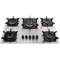 Cooktop Mueller MCG5BK 5 Bocas de Alumínio com Queimador Tripla Chama - 610001479 Cooktop Mueller MCG5BK 5 Bocas de Alumínio com Queimador Tripla Chama - 610001479