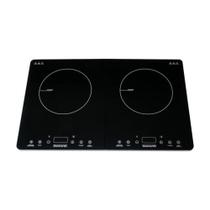 Cooktop Portátil De Indução 2 Zonas Preto 220V Cooktop Portátil De Indução 2 Zonas Preto 220V
