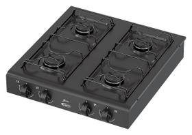 Cooktop sobrepor mesa 4 bocas preto - clarice - CLARICE ELETRODOMESTICOS LTDA