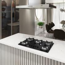 Cooktop Terim Safe Ferro Fundido 5 Bocas a Gás Preto Bivolt