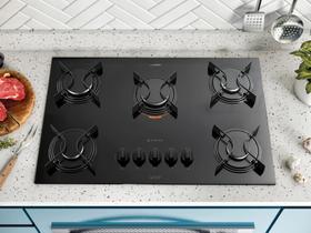 Cooktop Utop 5 Bocas Atlas Preto Cooktop Utop 5 Bocas Atlas Preto