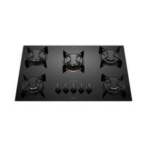 Cooktop Utop Atlas 5 Bocas Mesa de Vidro Preto Bivolt