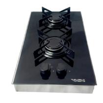 Cooktop WIN 2 Bocas de Sobrepor Preto Acend. Manual