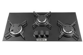 Cooktop Win 3 Bocas de Embutir Preto Acend Automático