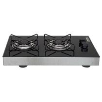 Cooktop WIN FLAT 2 Bocas de Sobrepor Acend. Manual Preto