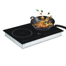 Cooktop ZJEQB portátil de indução com 2 bocas 12" 110V 1800W