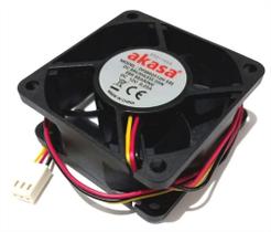 Cooler 12v 60x60x25 bucha 0.23amp - 4500rpm - 23.5 cfm - akasa 3 fios / com conector Cooler 12v 60x60x25 bucha 0.23amp - 4500rpm - 23.5 cfm - akasa 3 fios / com conector