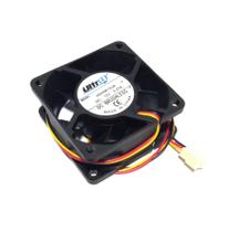 Cooler 12v 60x60x25mm hypro 0.27 amp - 3.24 watts - 5000 rpm - 25,09 cfm - ultrar 3 fios / com conector - hdh0612uaf