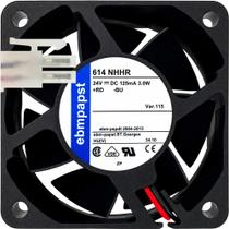 Cooler 614 NHHR 24V 125mA 3W 2 Fios 2 Pinos 60X60X25MM D3
