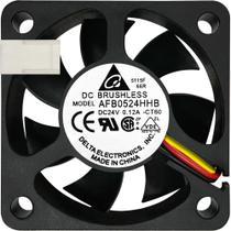 Cooler AFB0524HHB 24V 0.12A 3P 50X50X15 B2 Garantia 2 Anos Cooler AFB0524HHB 24V 0.12A 3P 50X50X15 B2 Garantia 2 Anos