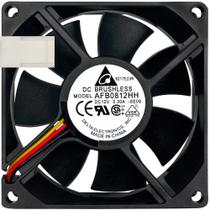 Cooler AFB0812HH 12V 0.30A 3.6W 3 Fios 3P 80X80X25MM B2 Cooler AFB0812HH 12V 0.30A 3.6W 3 Fios 3P 80X80X25MM B2