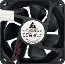 Cooler AFB1224SHE 24V 0.75A 2L 2P 120X38 A1 Garantia 2 Anos Cooler AFB1224SHE 24V 0.75A 2L 2P 120X38 A1 Garantia 2 Anos