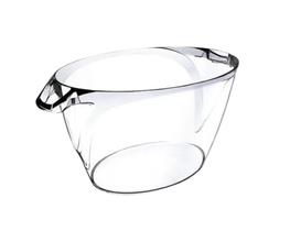 Cooler balde de gelo acrílico festa oval