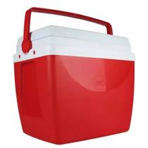 Cooler Caixa Térmica 34 Litros Praia Camping Churrasco Cerveja Sorvete Vermelha