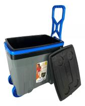 Cooler Caixa Térmica Com Roda P/ Pesca Praia E Acampamento