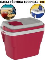 Cooler Caixa Térmica Tropical 28L Soprano Churrasco P/ Praia Pesca Viagens Bebidas