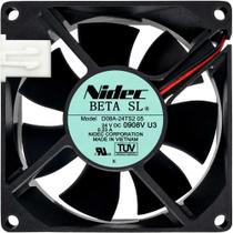 Cooler D08A-24TS2 24V 5.52W 0.23A 2 Fios 2 Pinos 80X80X25 A1