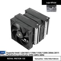Cooler De CPU De Torre Dupla Thermalright ROYAL PRETOR 130 Com 6 Tubos De Calor, Suporte LGA1700 Cooler De CPU De Torre Dupla Thermalright ROYAL PRETOR 130 Com 6 Tubos De Calor, Suporte LGA1700