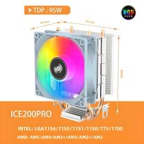 Cooler de CPU Silencioso RGB com 2 a 4 Tubos de Calor - Compatível com Intel e AMD Cooler de CPU Silencioso RGB com 2 a 4 Tubos de Calor - Compatível com Intel e AMD