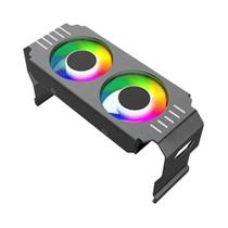 Cooler De RAM Dual 120mm ARGB Para DDR4 DDR5 4Pin PWM 5V 3Pin Módulo De Memória Sincronizado Com Cooler De RAM Dual 120mm ARGB Para DDR4 DDR5 4Pin PWM 5V 3Pin Módulo De Memória Sincronizado Com