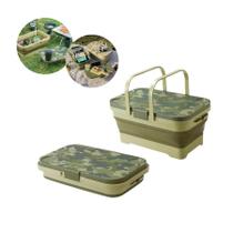 Cooler Dobrável com 15 Litros e Porta-Copos Para Passeios