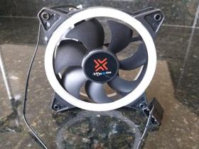 Cooler Duplo Anel Led Vermelho P Gabinete Gamer Refrig. 12cm