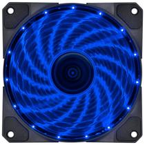 Cooler Fan 120mm 15 Leds Azul 12v 4 Pinos Gaming Gabinete