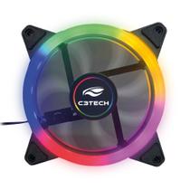 Cooler Fan 120mm Led Multicores F7-L130M 12CM C3Tech Gaming
