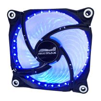 Cooler Fan 120mm Storm II - Preto LED Azul - MYMAX Cooler Fan 120mm Storm II - Preto LED Azul - MYMAX