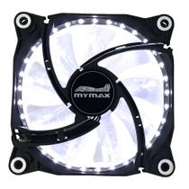 Cooler Fan 120mm Storm II - Preto LED Branco - MYMAX Cooler Fan 120mm Storm II - Preto LED Branco - MYMAX