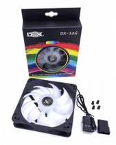 Cooler fan 12x12 cm rgb c/ 8 leds dex dx-12g
