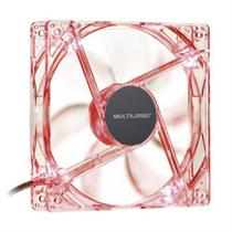 Cooler Fan 12x12cm Led Vermelho GA136 Multilaser