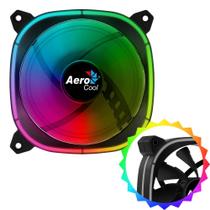 Cooler Fan Astro 12 Para Gabinete Gamer Aerocool Com Iluminação Led Rgb 120X120mm 12V MSI Mystic Light Sync