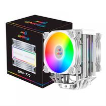 Cooler Fan Duplo Para Processador INTEL/AMD Dissipador 6 tubos Cobre LED GMRGB CPU PC GAMER GABINETE