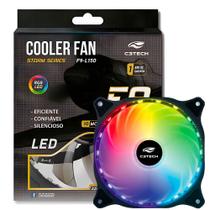 Cooler Fan F9-L150RGB Storm 12cm - Com iluminação RGB 18LED, Rolamento FDB, 12v 1200RPM - C3Tech