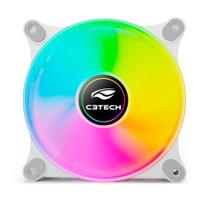 Cooler fan f9-l160wh rgb 120mm 12cm ventoinha para gabinete pc gamer c3tech