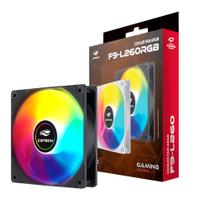 Cooler Fan F9-L260BK Argb 12cm C3Tech 120 mm 9 lâminas, Rolamento Hidráulico, Molex 4pinos, 1200 RPM, 35 CFM - Preto