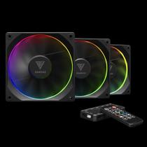 Cooler Fan Gamdias Aeolus ARGB 120mm Kit 3 Fans Com Controladora Controle Remoto M3-1203R