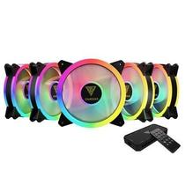 Cooler Fan Gamdias Aeolus ARGB 120mm Kit 5 Fans Com Controladora Controle Remoto M2-1205R