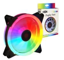 Cooler Fan Gamer 12X12Cm - Dupla Face Led Colorido