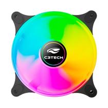 Cooler Fan Gamer, Argb, F9-L170Bk, 12Cm, C3Tech, 1.200 Rpm Cooler Fan Gamer, Argb, F9-L170Bk, 12Cm, C3Tech, 1.200 Rpm