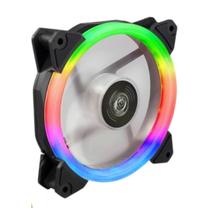 Cooler Fan Gamer Led Colorido RGB 120mm Ventoinha Gamer RGB Led Ring Raibow Molex