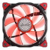 Cooler fan gamer ventilador 12cm led vermelho ar silencioso